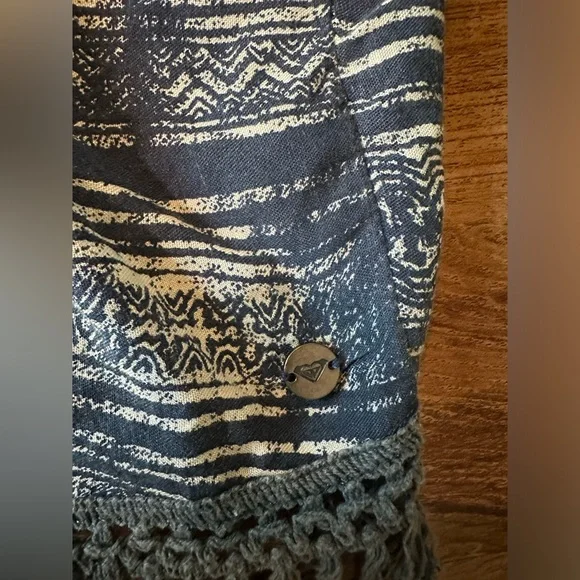 Roxy One Size Open Front Kimono Fringe Cardigan - Picture 4 of 7